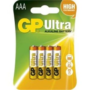 Alkalické batérie GP Ultra LR03 (AAA), 4 ks v balení