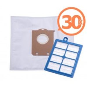 SBAG vrecka textilné 30 ks + HEPA filter do vysávačov Electrolux a Philips