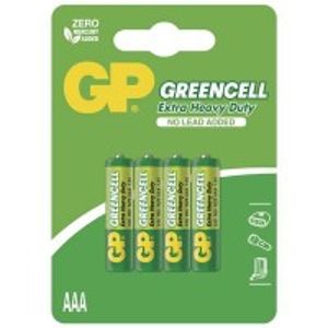 Zinkochloridové batérie GP24G-2UE4 Greencell R03(AAA),4 ks