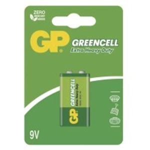 Zinkochloridová batéria GP Greencell 9V, 1 ks v balení